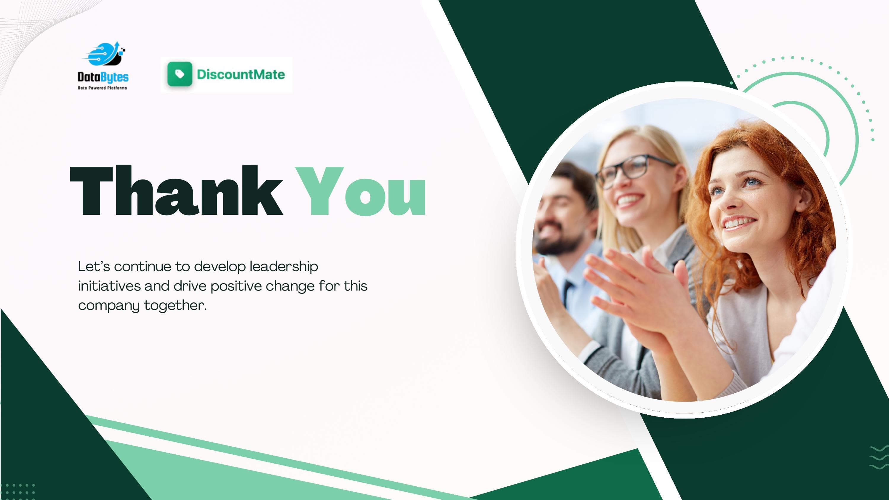 DiscountMate presentation closing slide