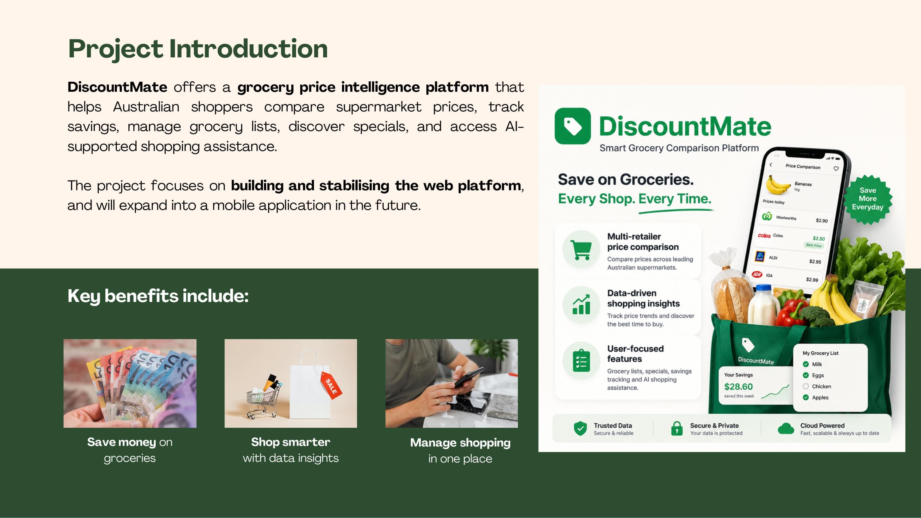 DiscountMate project introduction and app preview