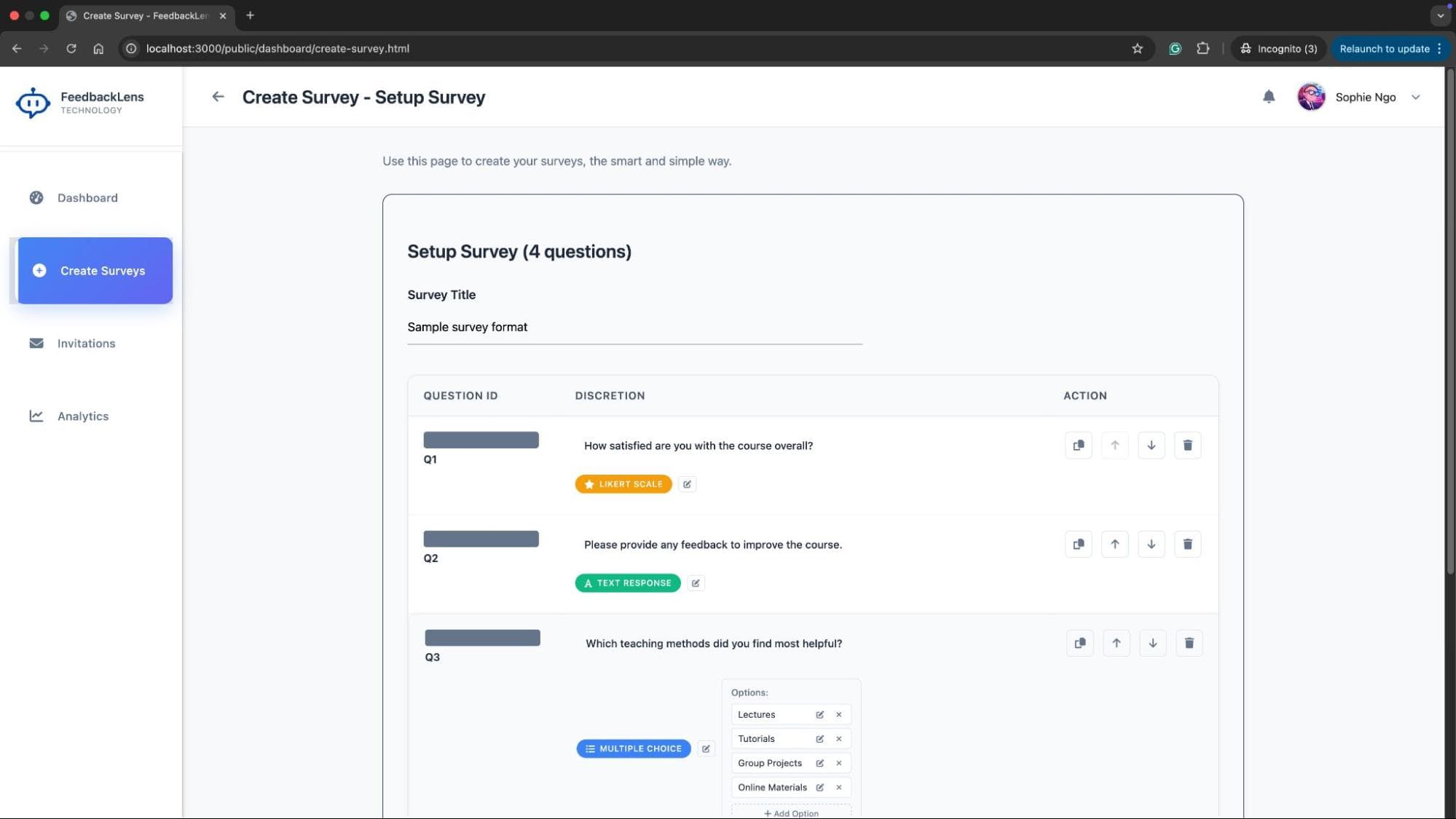 Survey Creation