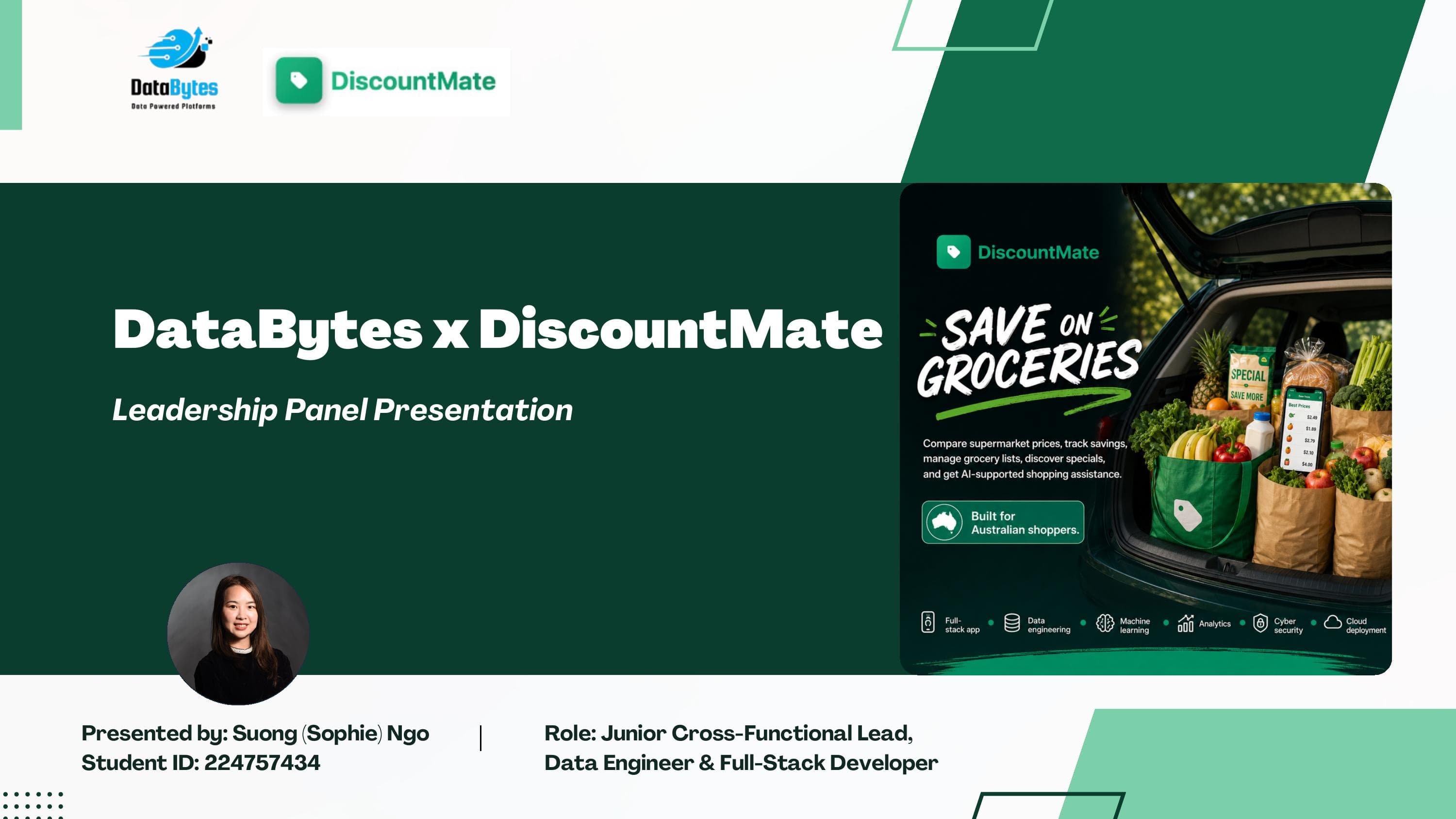 DataBytes x DiscountMate leadership presentation cover